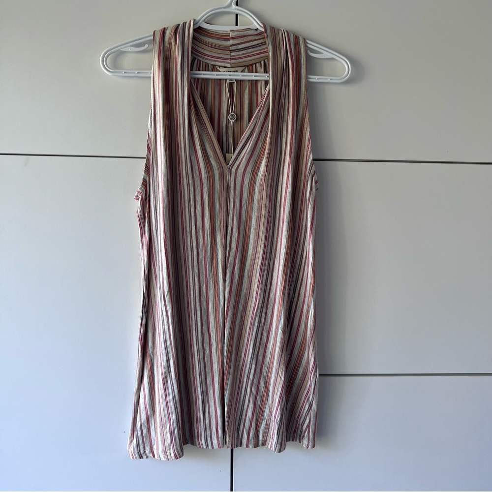 Max Studio Multicolour Striped Sleeveless Top